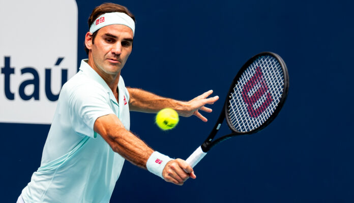 Roger Federer at the Miami Open