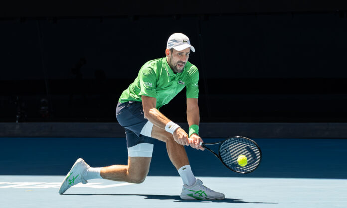 Novak Djokovic At the Australian Open