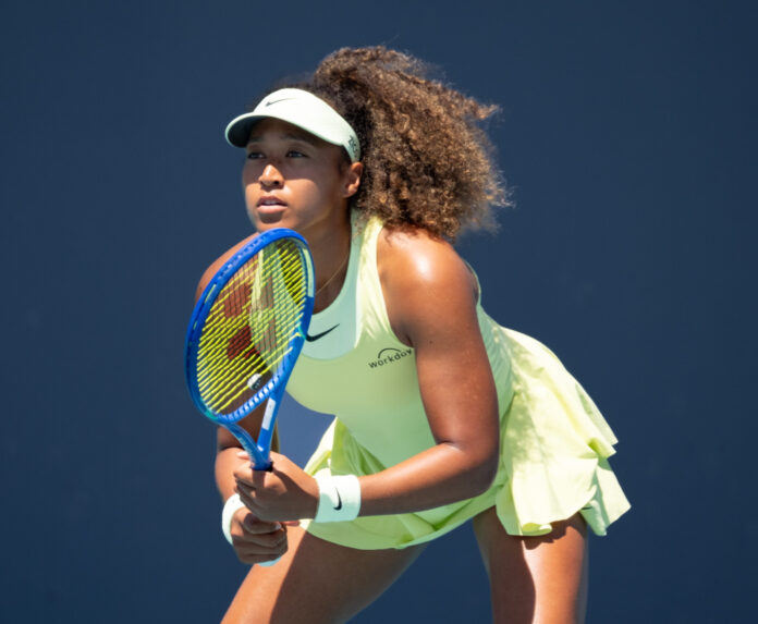 Naomi Osaka Waits for Server at Miami Open 2025