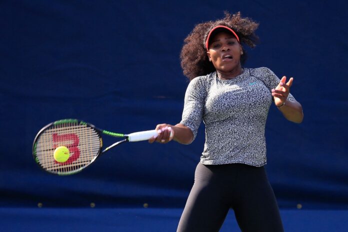 Serena WIliams Practicing
