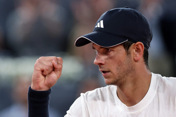 Spain's Rafael Jodar reacts at Madrid Open