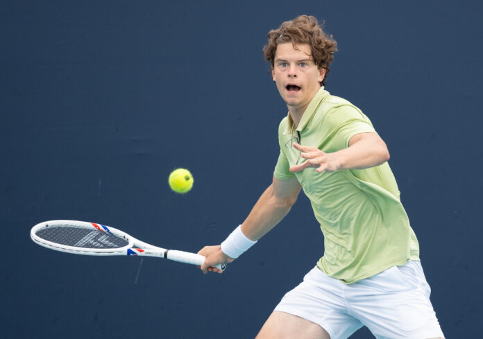 Belgian Alexander Blockx at Miami Open 2026
