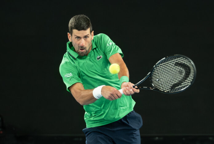 Serbia's Novak Djokovic at the Australian Open 2026