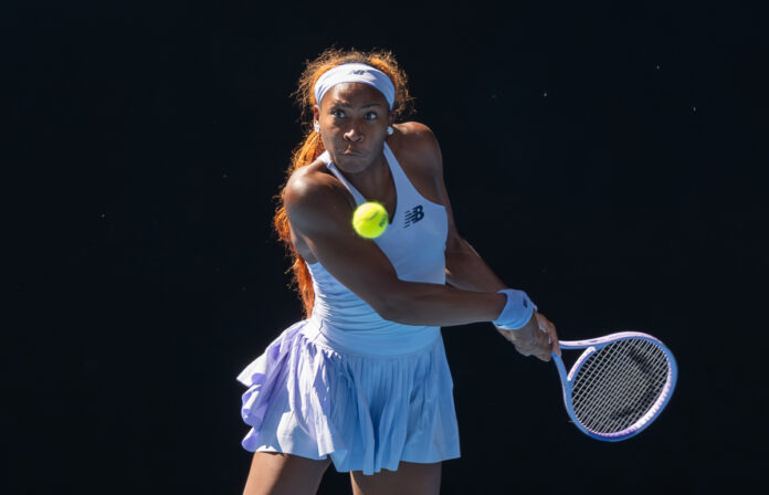 Coco Gauff of the USA at Australian Open 2026