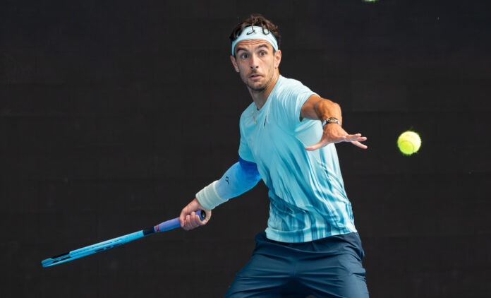 Italian star Lorenzo Musetti at the Australian Open 2026