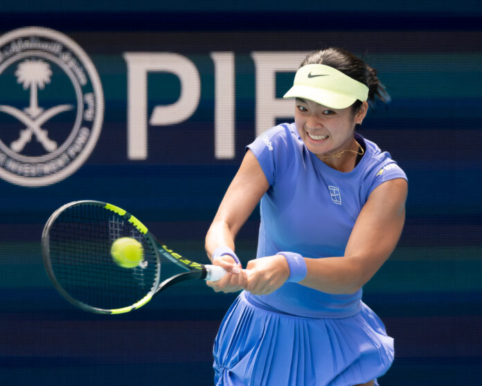 Alex Eala of the Philippines at the Miami Open 2026