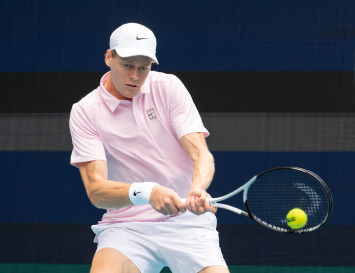 Jannik Sinner of Italy at the Miami Open
