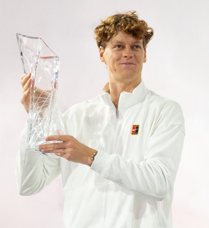 Jannik Sinner Miami Open 2026 trophy