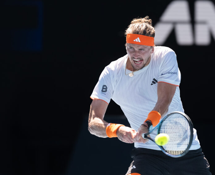 Alexander Zverev of Germany at the Australian Open