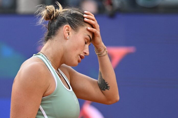 Belarus' Aryna Sabalenka loses at the Italian Open