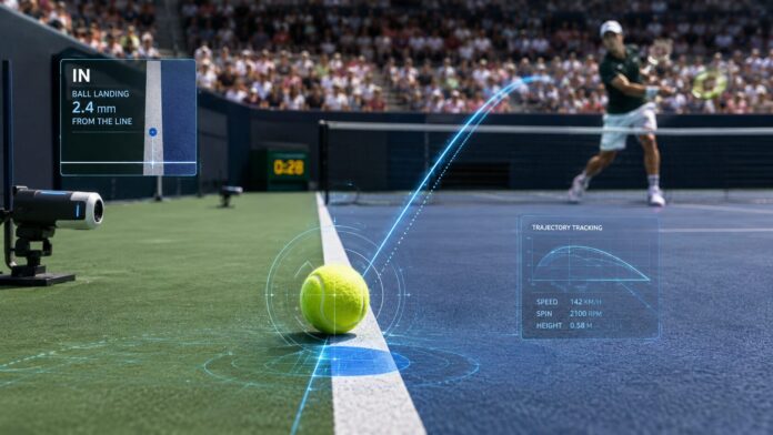 Electronic line calling, the automated system most fans still call Hawk-Eye