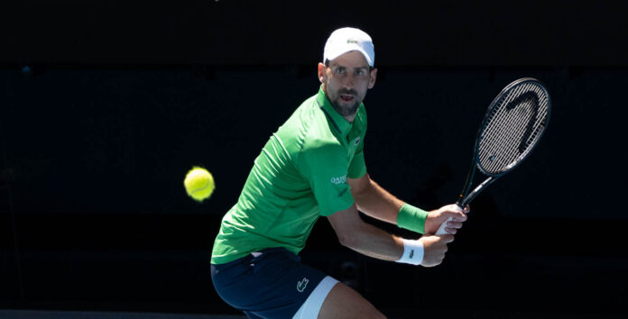 Novak Djokovic at the Australian Open