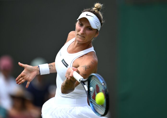 Former Wimbledon champion Marketa Vondrousova