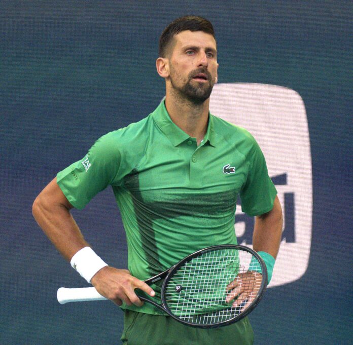 Novak Djokovic at the Miami Open