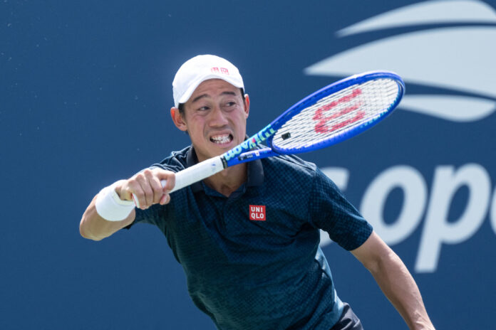 Kei Nishikori at his final US Open