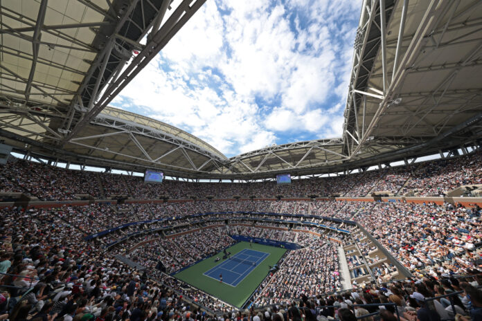 A general view inside Arthur Ashe Stadium