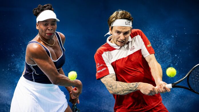 Venus Williams and Alexander Bublik, who have entered the 2026 US Open Mixed Doubles Championship as a team