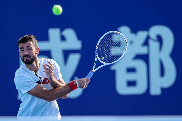 France's Fabien Reboul at the Chengdu Tennis Tournament