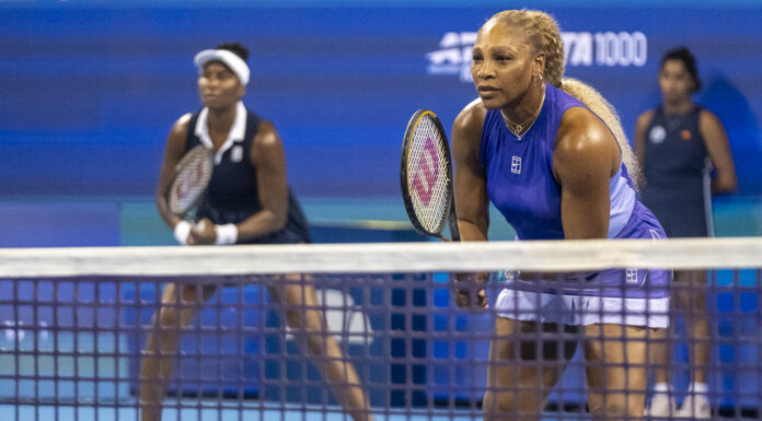 Serena and Venus williams at a doubles match in Cincinnati Open 2026