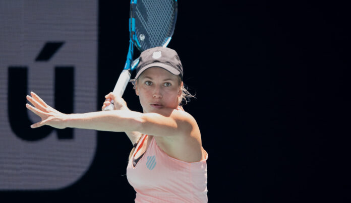 Kazakhstan's Yulia Putintseva at the Miami Open 2022