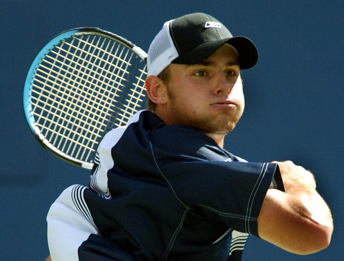 Andy Roddick of the United States at the US Open 2003