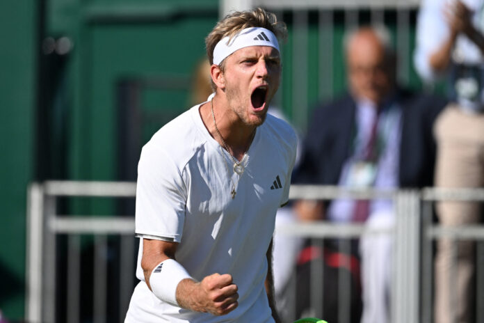 Spain's Alejandro Davidovich Fokina at Wimbledon 2026