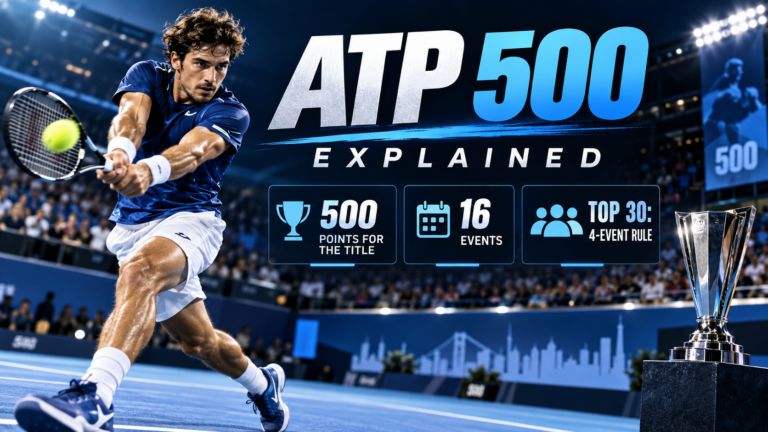 ATP 500 Explained — 500 Points for the Title, 16 Events and a Four-Event Rule for the Top 30