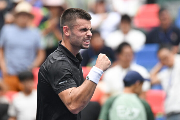 France’s Arthur Gea celebrates in China at the 2026 Shanghai Masters