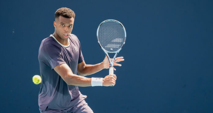 Giovanni Mpetshi Perricard of France at the 2026 Miami Open